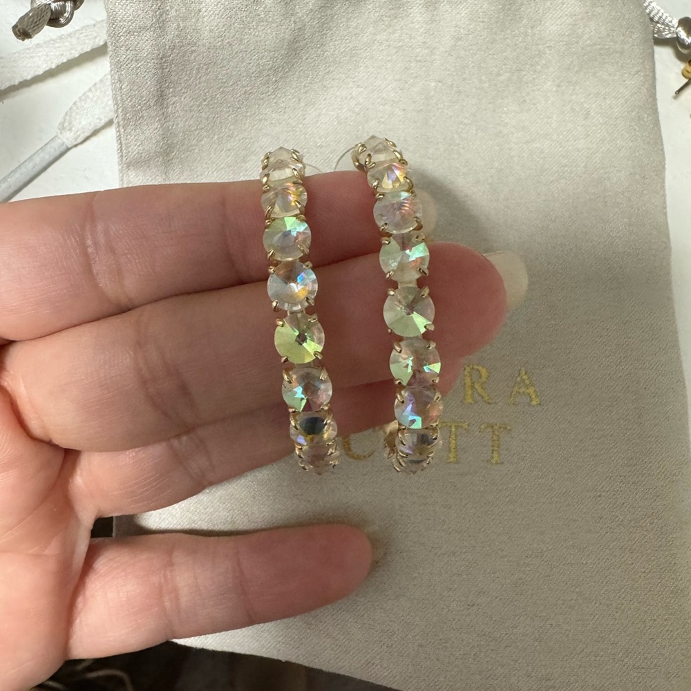Kendra Scott Gold Hoop Earrings with Delicate Design